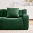 thumbnail image 5 of Aukfa 83" Boneless 2-Seater Modular Loveseat Sectional Sofa, 27.5" Deep Seat, Teddy, Green, 5 of 8