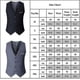 thumbnail image 3 of Chaleco de traje ajustado de talla grande para hombre, Tops para negocios, boda, chaleco Formal o informal, abrigos de cintura de un solo pecho, 3 of 3