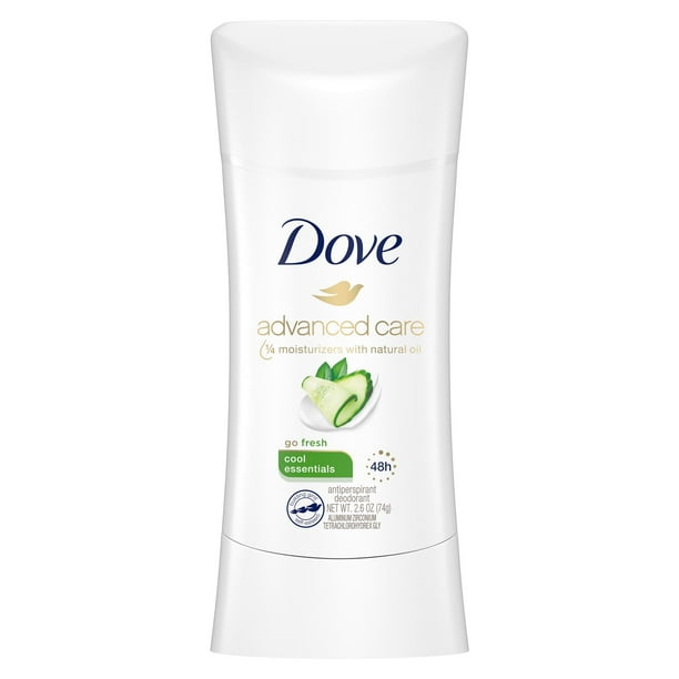 Dove Advanced Care Antiperspirant Deodorant Stick Cool Essentials, 2.6