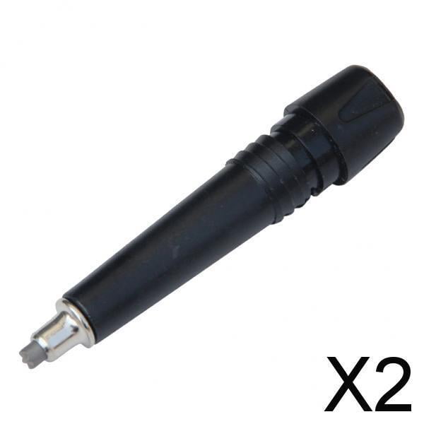 Punta de Bastón de Trekking shamjiam 8 Cm Acero de Tungsteno Negro 2 Piezas