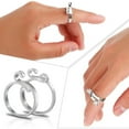 thumbnail image 2 of Adjustable Knitting Crochet Loop Rings Metal Yarn Guide, 2 of 20
