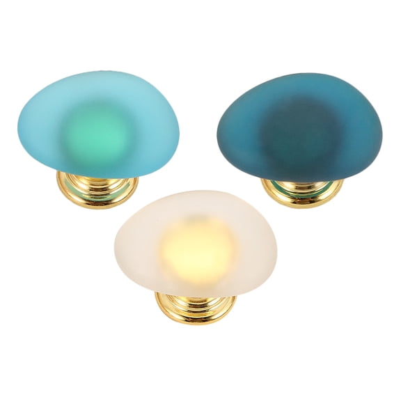 LITINKIMI 3-Pack Zinc Alloy Drawer Handles with Crystal Knobs, Resistant Cabinet Pulls for Doors and Furniture