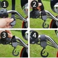 thumbnail image 6 of LACKUST Stroller Hook,Stroller Hook Multi-functional Bicycle Shopping Cart Hook Stroller Hooks for Hanging Diaper Bags,Black, 6 of 9