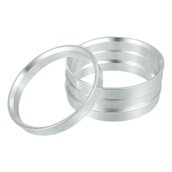Unique Bargains 4 Pcs 70.6mm to 64.1mm Universal Car Hub Centric Rings Silver Tone