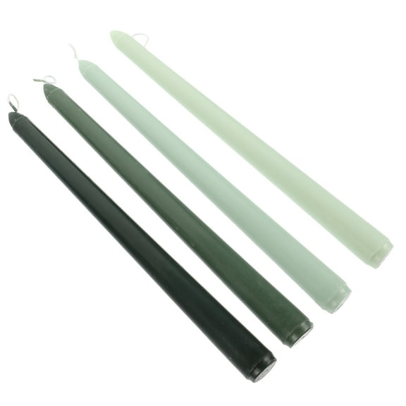 MUSEYA Tapered Scented Candles Green Gradient 4Pcs 0.9*5.9In