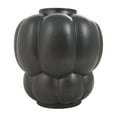 thumbnail image 6 of DecMode 13" Wide Bubble Inspired Black Ceramic Vase with Distressed Speckled Texturing, 6 of 9
