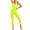 Yellow, variant on Workout Leggings for Women Tummy Control Crewneck Sleeveless Printed Jumpsuit Capri Straight Leg Yoga Pants for Women,Grey,XXL