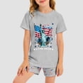 suguoo Girls Two Piece Sets USA 250th Anniversary Pattern Short Sleeve ...