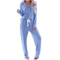 thumbnail image 2 of Gspmoly Hauts pour Femmes, Mode Maison Décontractée pour Femmes de Pâques Imprimée et Pantalon Ensemble de Pyjama à Manches Courtes avec Poches T-Shirts pour Femmes Articles en Liquidation, 2 of 4