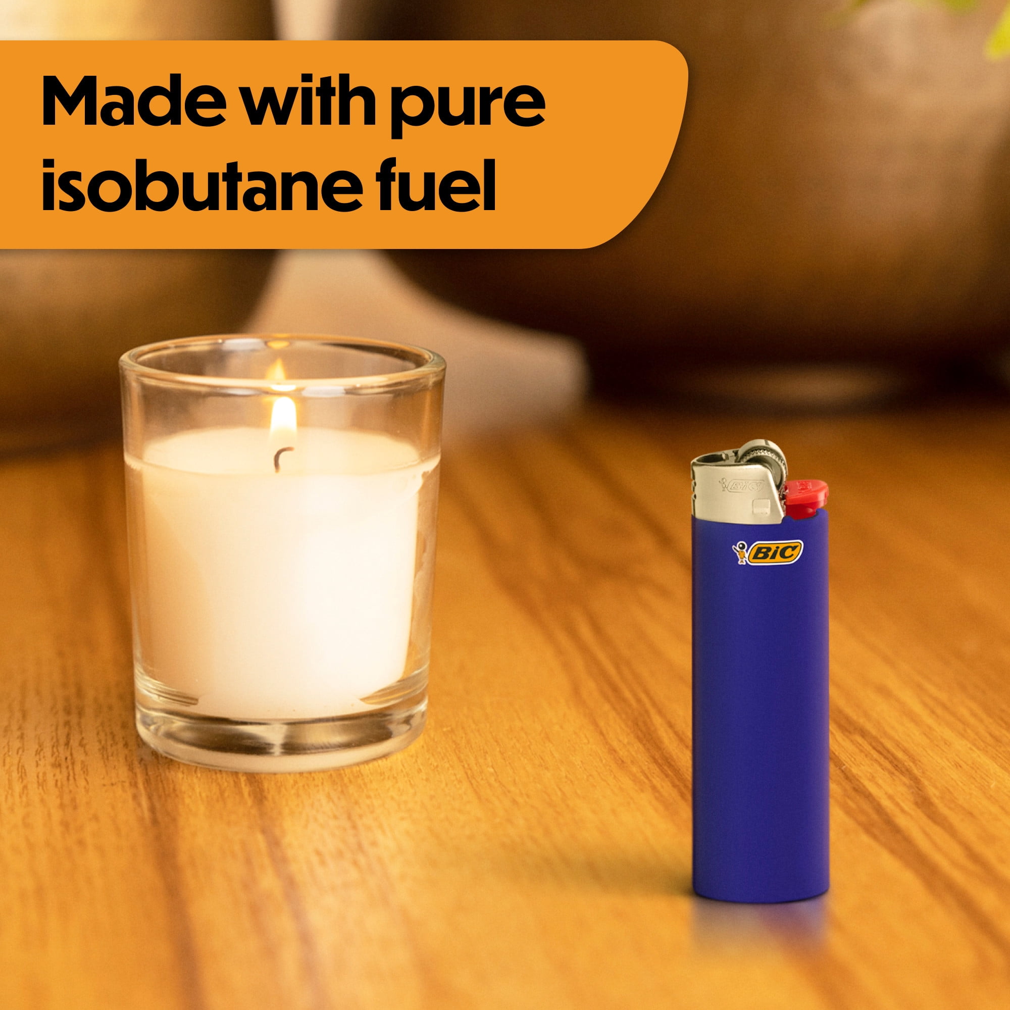 BIC Lighters Pack of 5 Maxi Pocket Assorted Colors Long-Lasting Performance 