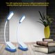 thumbnail image 4 of Luz de estudio de trabajo de lectura con clip recargable Protección ocular ajustable Lámpara de coser LED Habitación de dormitorio Luces de abrazadera de borde de mesa Azul Blanco Scienceny HA009592-02B, 4 of 6