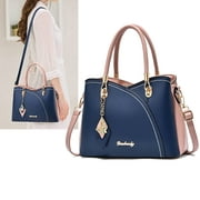 PU Leather Shoulder Bag for Women Handbags Purses Tote Bag,E