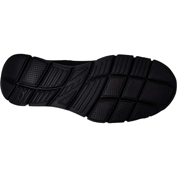 hinanden verden eksotisk Skechers Men's Equalizer Persistent Slip-On Sneaker, Black/Charcoal, 9 W US  - Walmart.com