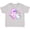 AC-Heather Grey, variant on Inktastic I Am Five Years Old with Unicorn and Hearts Girls Toddler T-Shirt