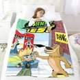 thumbnail image 3 of Blanket Soft Johnny Test Cartoon Throw Blanket Micro Fleece Fuzzy Blankets Thin Bed Couch Decor Adult Nap Bedroom Car All Season Birthday Gifts 50"X60", 3 of 7