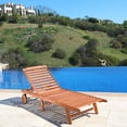 thumbnail image 3 of Malibu Outdoor Patio Wood Beach & Pool Lounge Set, 3 of 5