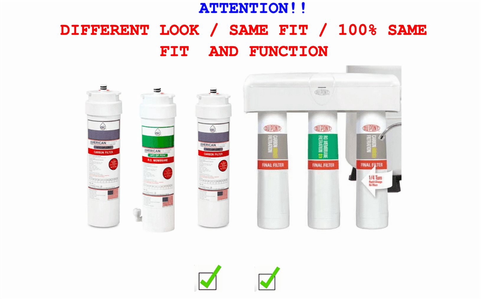 AFC® #AFC-DP-CB1, Compatible with Dupont® WFUSF-201 water filter cartridge - 2 Filters
