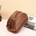 thumbnail image 4 of 1 Uds bolsa de maquillaje bolsa de maquillaje portátil bolsa de almacenamiento de gran capacidad neceser de viaje capacidad, bolsa de cosméticos impermeable de cuero Pu, 4 of 5