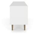 thumbnail image 5 of 62.99" Mid Century - Modern TV Stand with 3 Shelves and 2 Doors, White and Brown, 5 of 10