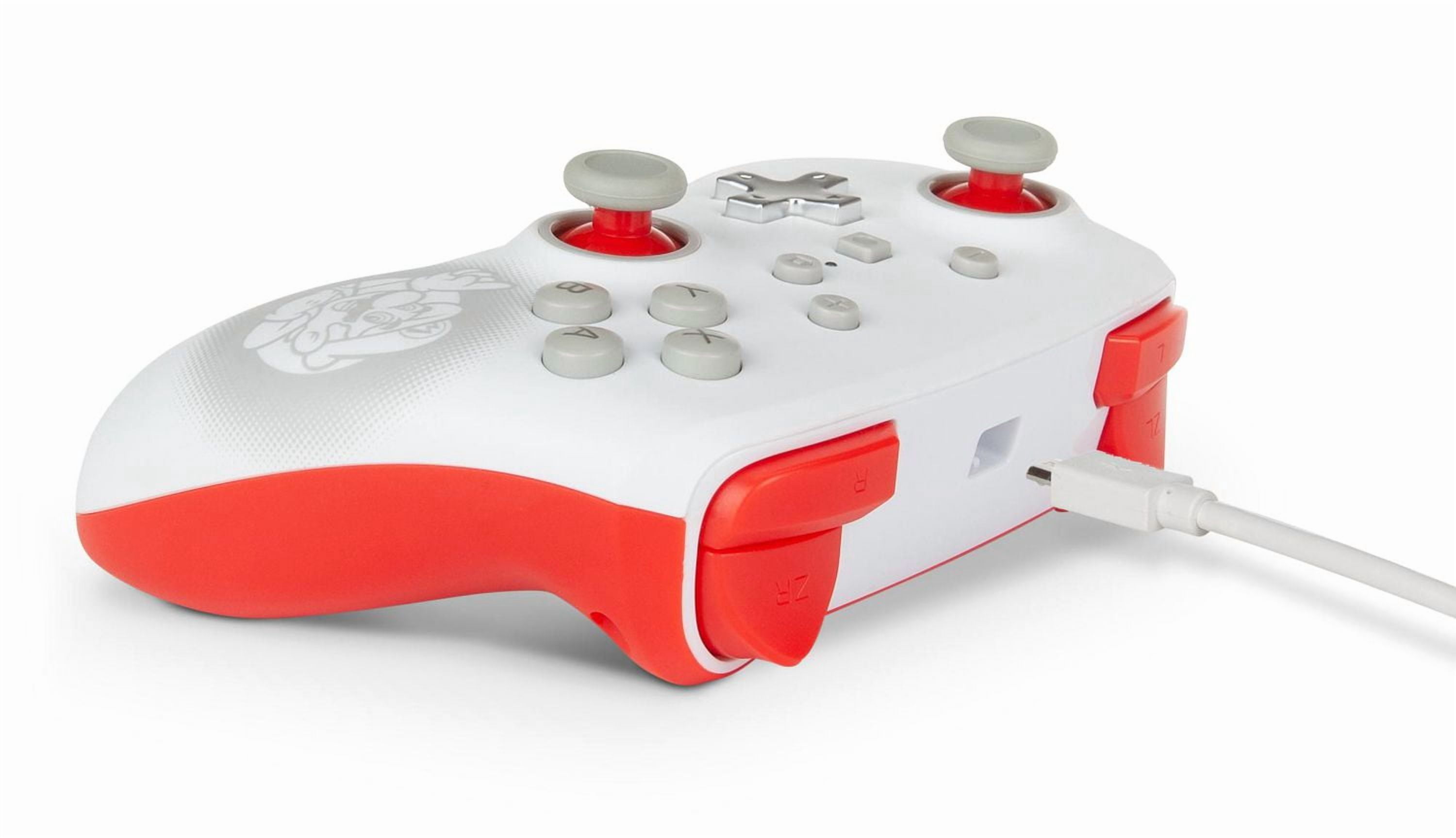 PowerA  Enhanced Wired Controller for Nintendo Switch - Mario White