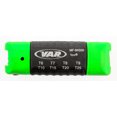 thumbnail image 3 of VAR MF-94500 Folding Torx 8 Wrench Set Bike Tool Green T6-T25 Composite Grip NEW, 3 of 4