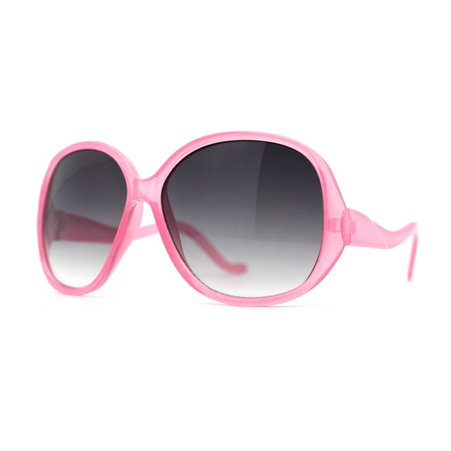 Lunettes de Soleil Papillon Couleur Pop Bras de Cygne pour Filles Taille Enfant Rose Clair Fumée
