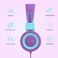 thumbnail image 5 of Kids Headphones, Jelly Comb Children Headphones On Ear, Foldable Comfortable Wired Headphones for Kids, Toddler, Girls, Boys, Teans, Hearing Protection, 85dB Volume Limited,3.7mm Audio Jack (Purple), 5 of 9