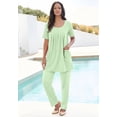 thumbnail image 2 of Roaman's Women's Plus Size Two Pocket Soft Knit Swing Tunic, 2 of 6