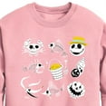 thumbnail image 2 of The Nightmare Before Christmas - Beach Crew Grid - Youth Boys Crew Fleece Sweatshirt, 2 of 4