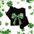 thumbnail image 4 of HAiming Womens St Patricks Day Sweatshirts Shamrock Print Shirts Casual Long Sleeve Pullover Tops, 4 of 5