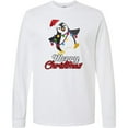 thumbnail image 3 of Inktastic Merry Christmas Penguin Long Sleeve T-Shirt, 3 of 5