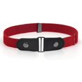 thumbnail image 1 of Cinturón elástico para mujer, cinturón sin hebilla de 100 cm, cinturón mágico para hombre para pantalones vaqueros, faldas, elástico ajustable, rojo, 1 of 4