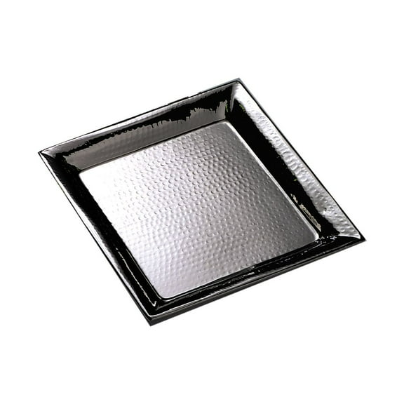 American Metalcraft HMSQ16 16" Square Hammered S/S Tray