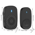 thumbnail image 3 of Smart Home Wireless Doorbell Alert System with Plug In Receiver for Hearing Impaired Elderly Easy Button, 3 of 7