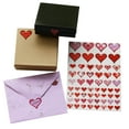 thumbnail image 2 of Red and Pink Hearts Stickers, Decorative heart shaped label for arts, favors and crafts in colors for Valentine’s day, 3 sizes, Royal Green- 290 Pack, 2 of 6
