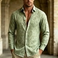 thumbnail image 5 of Floral Shirts for Men Classic Button Down Long Sleeve Dress Shirts Daily Fashion Shirts, 5 of 5