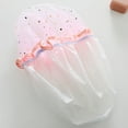 thumbnail image 2 of Grandest Birch 4 PCS Bath Hat Star Pattern Double Layer Kids Shower Shampoo Cap for Bathroom Waterproof Double Layer Wear-resistant Bath, 2 of 6