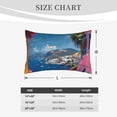 thumbnail image 4 of Lsque Colorful Mediterranean Village Pattern Pillow Case – Soft & Cozy Throw Pillow Cover, Hypoallergenic Cushion Case for Sleeping Women with Envelope Closure-20"x30", 4 of 6