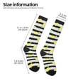 thumbnail image 5 of Bingfone Compression Socks For Women And Men Long Socks For Running Athletic Cycling Nurse-Lemon, 5 of 9