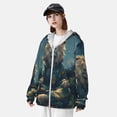 thumbnail image 3 of Fotbe Starry Sky Meditating Lion Chaqueta con Protección Solar UPF 50+ para Hombre y Mujer, Camisa con Capucha y Bolsillos-Medium, 3 of 7