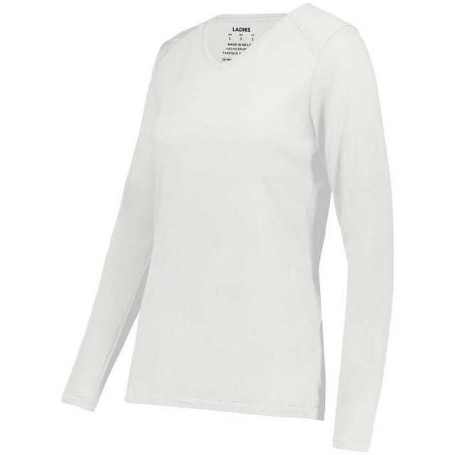 AUGUSTA SPORTSWEAR LADIES SUPER SOFT-SPUN POLY LONG SLEEVE TEE