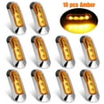 thumbnail image 6 of 10X Amber LED Trailer Truck Side Marker Lights 4LED Clearance RV 12V-24V, 6 of 10