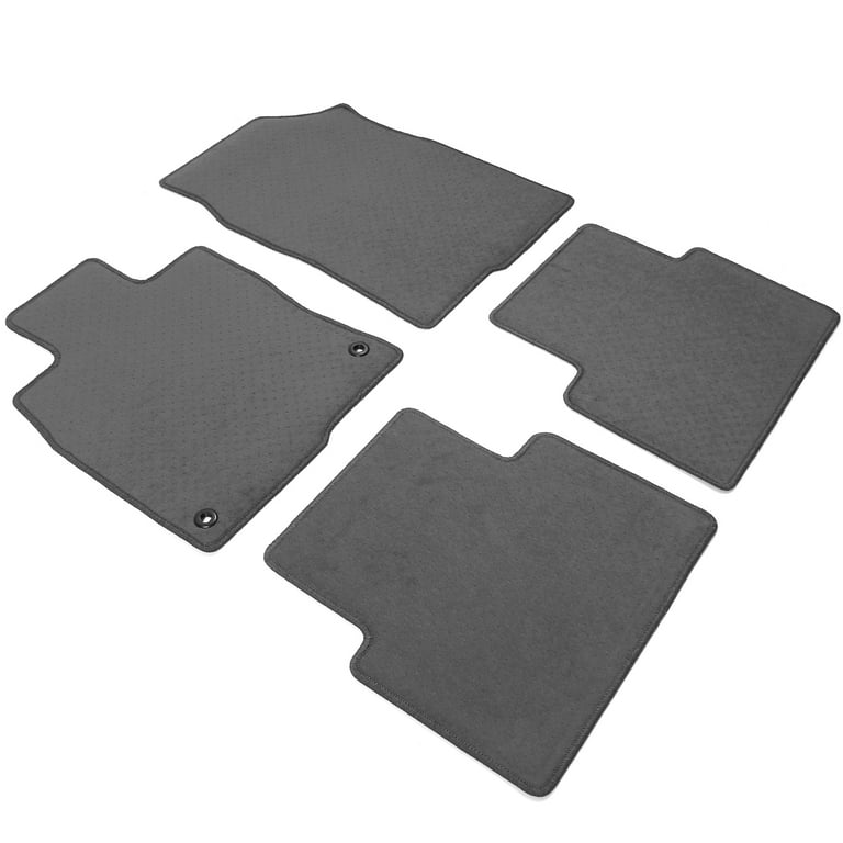 4pc Red Nylon Floor Mats – For 2016-2021 Honda Civic – Non-Slip W/ Type R Emblem