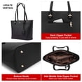 thumbnail image 5 of LOVEVOOK Bolsos para Mujer Bolsos de Hombro Tote Satchel Hobo 3 Piezas Conjunto de Monedero, 5 of 5