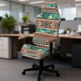 thumbnail image 5 of Whosucclay Aztec Tribe Geometric Print Gaming Chair Covers, Stretchable Gamer Chair Protector Soft Breathable Scratch Resistant Gaming Chairs Seat Cover with 2Pcs Armrest Slipcovers, 5 of 8