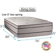 thumbnail image 2 of DS USA Fifth Ave Extra Soft Foam Eurotop (PillowTop) King Size Mattress & Low 5" Height Box Spring set with Mattress Cover Protector Included - Orthopedic, Longlasting Comfort, 2 of 6