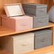 thumbnail image 5 of Caja de almacenamiento con asa lavable Bewildely gran capacidad gris 41x24x17cm, 5 of 6