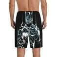 thumbnail image 3 of Batman Pajama Shorts for Men, Summer Graphic Lounge Pajama Bottoms Soft Sleep Pjs Pants with Drawstring & Pockets, 3 of 8