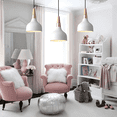 thumbnail image 2 of Lámpara De Techo Colgante Decorativas Moderna Para Comedor Xtellar blanco, 2 of 3