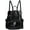 Black, variant on Baguery Kawaii Cat Ear Lolita Drawstring Backpack - Y2K Japanese Ins Style, Gothic Butterfly Bag with Corset Lacing (Black/Grey/Pink)